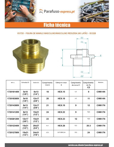 Figura do mamilo reduzida 245 Masculino / Masculino 50x60 (2") X 80x90 (3") Bronze
