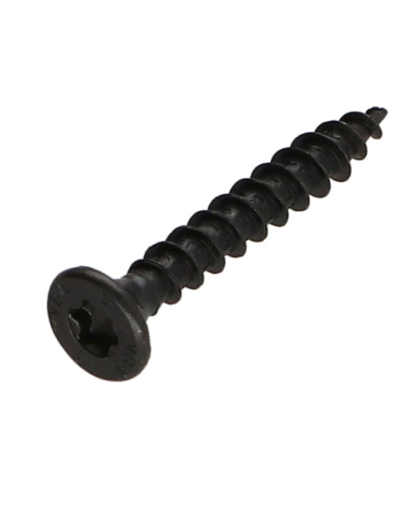 Parafuso de madeira aglomerado VBA3 cabeça fresada dentado 4X25 TORX T20 Aço zinco preto