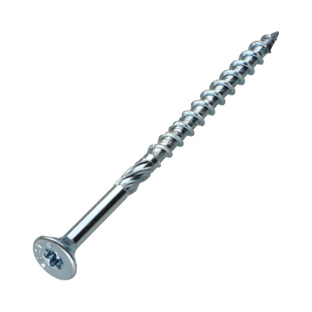 Parafuso de moldura TEKOR cabeça fresada dentado TORX T40 10X100 roscado sobre 60 cut ponto antifenda tipo 17 Aço