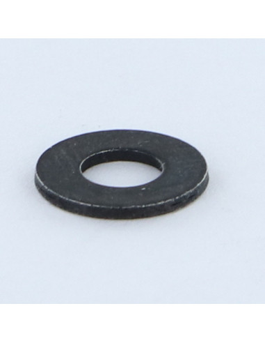 Rondela liso M5X12X1 M Aço zinco níquel preto reforçado