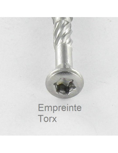 Parafuso de terraço pico cut TEKOR cabeça fresada de panela TORX T20 4,5X60 cut ponto antifenda tipo 17 Aço
