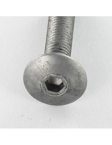 PARAFUSO cabeça de cogumelo M6X75 chave de 4 Aço bruto
