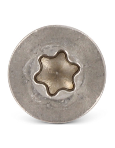 Parafuso de chapa cabeça fresada TORX T25 4,8X60 Aço inoxidável A4