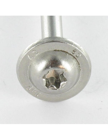 Parafuso estrutural cabeça de disco Aço inoxidável A2 3X20 TORX T10 diâmetro da cabeça 9