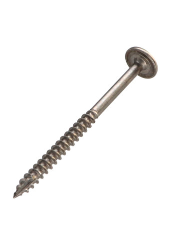 Parafuso estrutural cabeça de disco Aço inoxidável A2 4X80 roscado sobre 48 TORX T20 diâmetro da cabeça 12