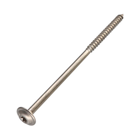 Parafuso estrutural cabeça de disco Aço inoxidável A2 8X160 roscado sobre 80 TORX T40 diâmetro da cabeça 20