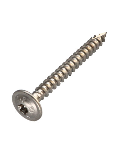 Parafuso estrutural cabeça de disco Aço inoxidável A2 8X90 roscado sobre 80 TORX T40 diâmetro da cabeça 20