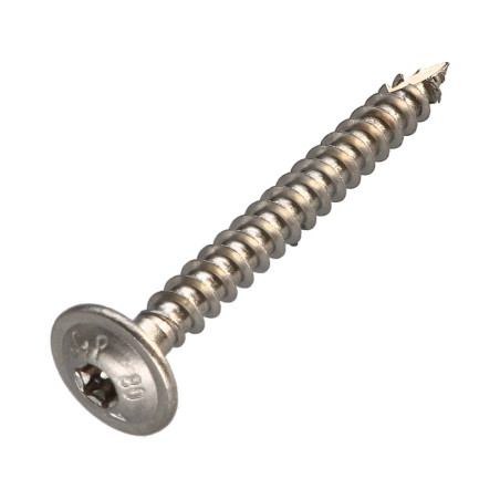 Parafuso estrutural cabeça de disco Aço inoxidável A2 8X90 roscado sobre 80 TORX T40 diâmetro da cabeça 20