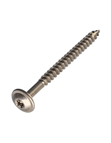 Parafuso estrutural cabeça de disco Aço inoxidável A2 8X110 roscado sobre 80 TORX T40 diâmetro da cabeça 20