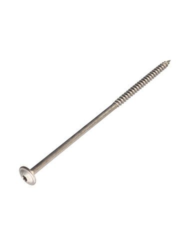 Parafuso estrutural cabeça de disco Aço inoxidável A2 6X45 roscado sobre 30 TORX T25 diâmetro da cabeça 15