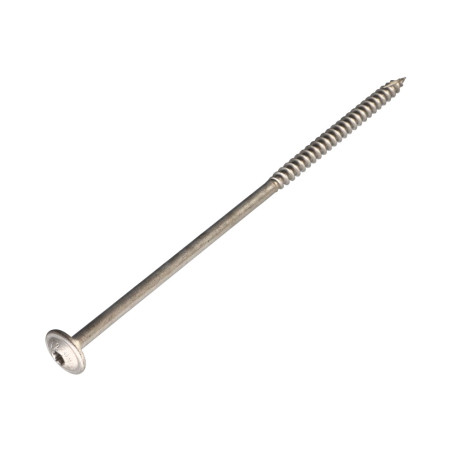 Parafuso estrutural cabeça de disco Aço inoxidável A2 6X45 roscado sobre 30 TORX T25 diâmetro da cabeça 15