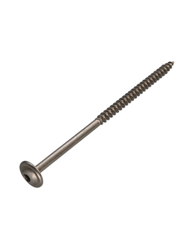 Parafuso estrutural cabeça de disco Aço inoxidável A2 6X170 roscado sobre 70 TORX T25 diâmetro da cabeça 15