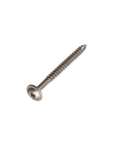 Parafuso estrutural cabeça de disco Aço inoxidável A2 8X100 roscado sobre 80 TORX T40 diâmetro da cabeça 20
