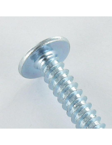 Parafuso de chapa cabeça de cogumelo Pozi 4,2 x 32 Aço zinco branco