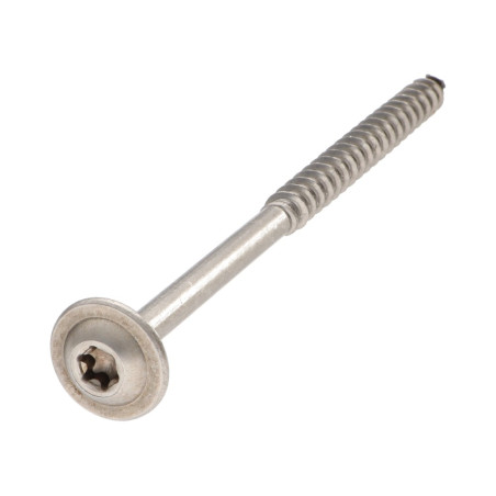 Parafuso estrutural cabeça de disco Aço inoxidável A2 4,5 x 20 TORX T20 diâmetro da cabeça 13