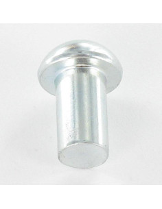 Rebite de ferro de cabeça plana cabeça redonda 6X12 Aço zinco branco 2
