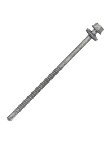 Autoperfurante cabeça hexagonal liso 6,3 x 125 forte resistência à corrosão Aço galvanizado a quente