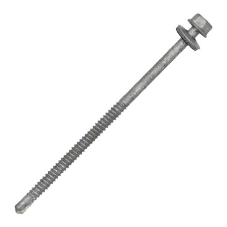 Autoperfurante cabeça hexagonal liso 6,3 x 125 forte resistência à corrosão Aço galvanizado a quente