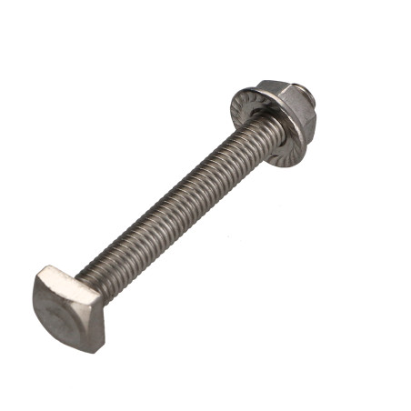 Caixa de 50 T.CAR 6X50 +50 Porca dentado M6 Aço inoxidável A2