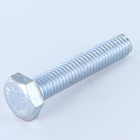 Parafuso de metais cabeça hexagonal M8X15 Classe 8.8 Aço zinco branco