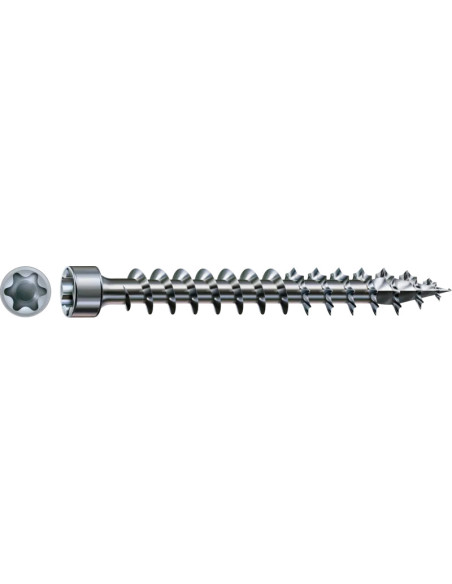 Spax Parafuso de madeira cabeça cilíndrica TORX T40 8X180 rosca total 4CUT WIROX