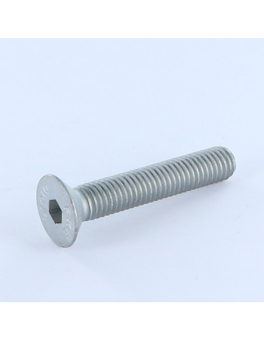 Parafuso de metais cabeça fresada hexagonal oca FHC 8X45 rosca total classe 10.9 Aço Geomet 500A