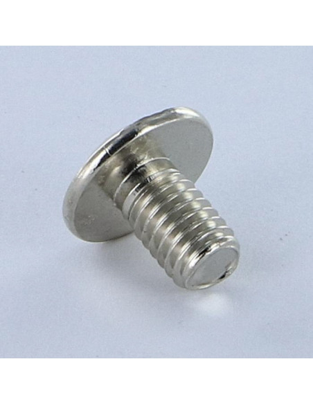 PARAFUSO cabeça de cogumelo Fenda Pozi M6X10 Aço niquelado