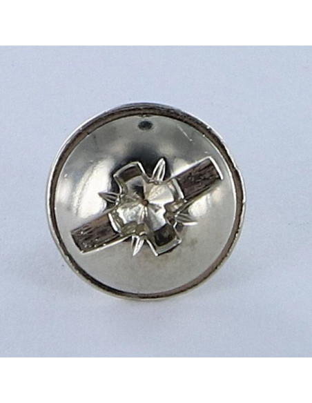 PARAFUSO cabeça de cogumelo Fenda Pozi M6X10 Aço niquelado