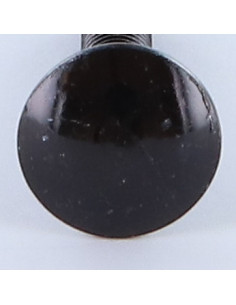 Parafuso cabeça redonda gola quadrada M5X30 rosca total Aço zinco preto 2