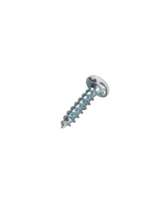 Parafuso de madeira aglomerado cabeça redonda Pozi PZ6 3,5 x 15 Aço zinco branco lacado a branco RAL9010 branco puro 2
