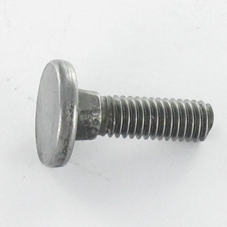 Parafuso cabeça plana parafuso de gola baixa M8X25 rosca total Classe 8.8 Aço zinco branco