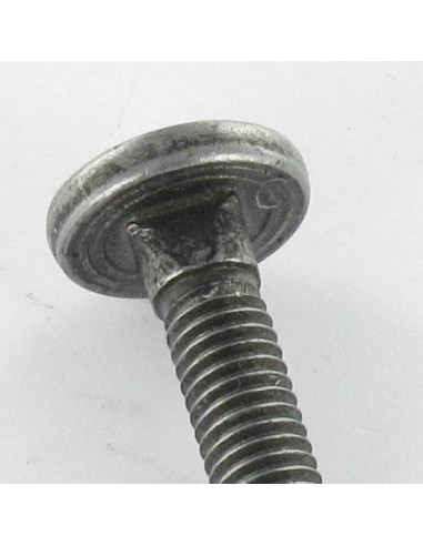 Parafuso cabeça plana parafuso de gola baixa M8X25 rosca total Classe 8.8 Aço zinco branco