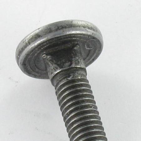 Parafuso cabeça plana parafuso de gola baixa M8X25 rosca total Classe 8.8 Aço zinco branco