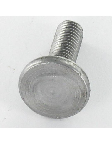 Parafuso cabeça plana parafuso de gola baixa M8X25 rosca total Classe 8.8 Aço zinco branco