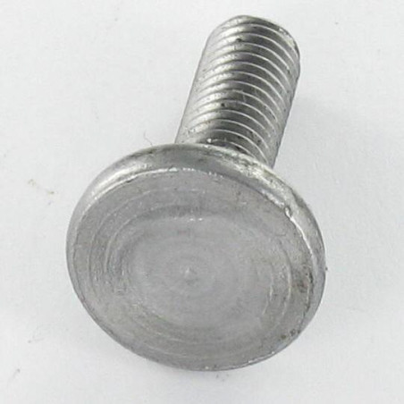 Parafuso cabeça plana parafuso de gola baixa M8X25 rosca total Classe 8.8 Aço zinco branco