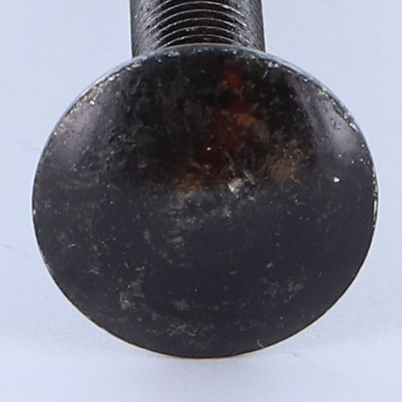 Parafuso cabeça redonda gola quadrada M8X70 rosca total Aço zinco preto