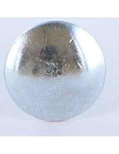 Parafuso cabeça redonda gola quadrada M6X16 rosca total Aço zinco branco 2