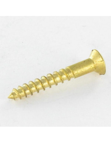 Parafuso de madeira Bronze cabeça fresada de panela sulcada 2X16 microparafusos