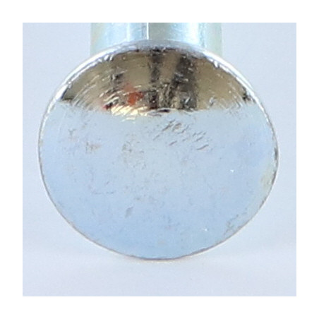Parafuso cabeça redonda gola quadrada M10X89 roscado sobre 21 quadrado 10X10X2,5 Aço zinco branco