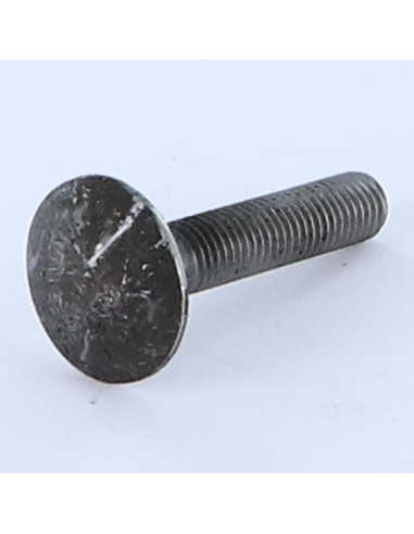 Parafuso cabeça redonda gola quadrada M8X45 rosca total Aço bruto