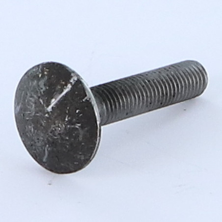 Parafuso cabeça redonda gola quadrada M8X45 rosca total Aço bruto