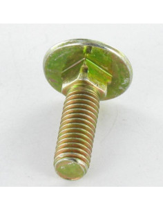 Parafuso cabeça redonda gola quadrada M8X140 rosca total Dicromato 2