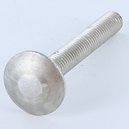 Parafuso cabeça redonda gola quadrada M6X45 MARCA rosca total Alumínio