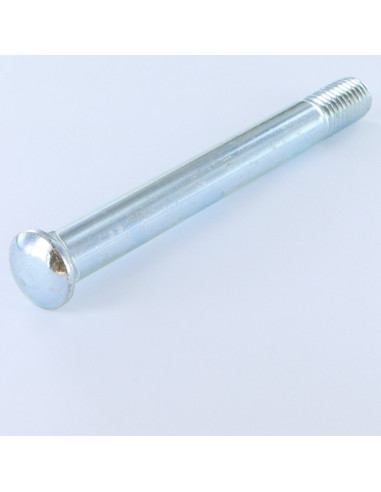 Parafuso cabeça redonda gola quadrada M12X110 rosca total Aço zinco branco