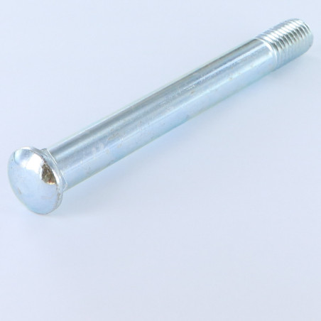 Parafuso cabeça redonda gola quadrada M12X110 rosca total Aço zinco branco