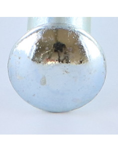 Parafuso cabeça redonda gola quadrada M12X110 rosca total Aço zinco branco 2