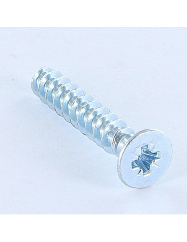 Parfuso de pvc cabeça fresada Pozi 5X30 Perno 30 grau Aço zinco branco