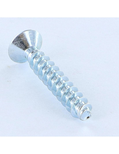 Parfuso de pvc cabeça fresada Pozi 5X30 Perno 30 grau Aço zinco branco