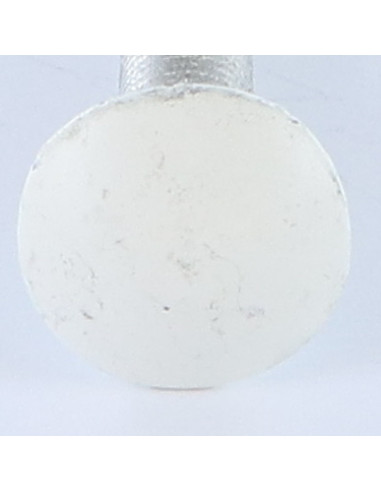 Parafuso cabeça redonda gola quadrada M7X40 passo de rosca de 100 rosca total Alumínio RAL9016 branco de