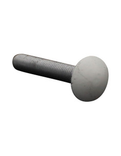 Parafuso cabeça redonda gola quadrada M7X45 passo de rosca de 100 Alumínio rosca total RAL9010 branco puro 30%B